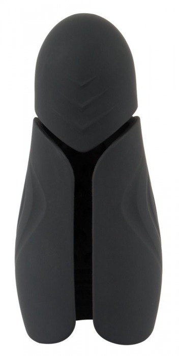 Черный силиконовый вибромастурбатор с нагревом Masturbator with 2 Functions - Orion - в Москве купить с доставкой