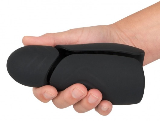 Черный силиконовый вибромастурбатор с нагревом Masturbator with 2 Functions - Orion - в Москве купить с доставкой