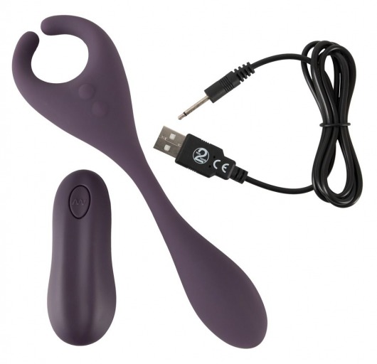 Фиолетовый универсальный вибратор Remote Controlled Couples Vibrator - Orion