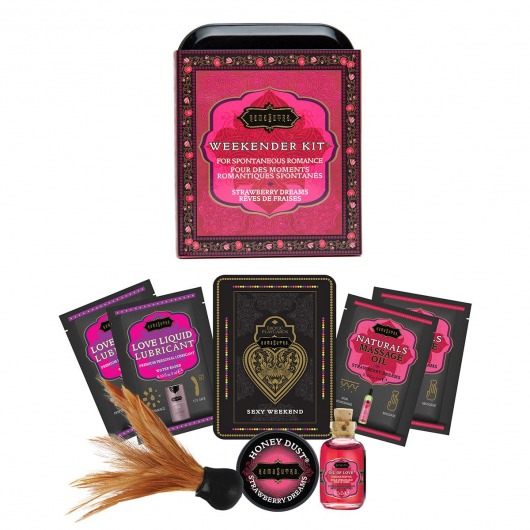 Эротический набор Weekender Kit Strawberry Dreams - Kama Sutra - купить с доставкой в Москве