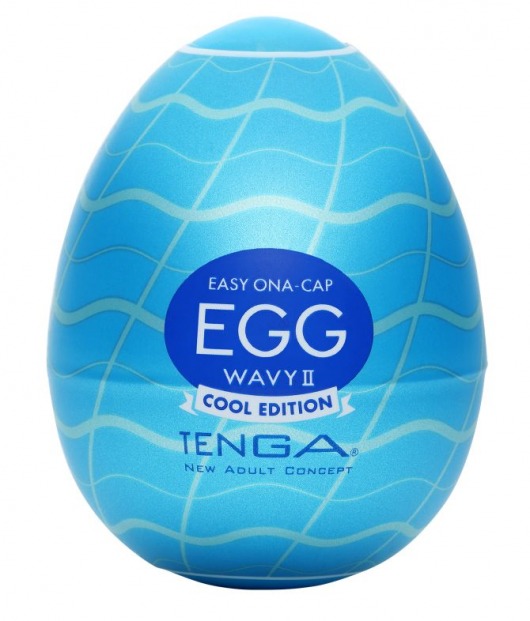 Мастурбатор-яйцо с охлаждающей смазкой EGG Wavy II Cool - Tenga - в Москве купить с доставкой