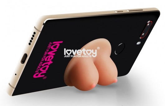 Грудь на присоске Universal Boobie Stand Holder - Lovetoy - купить с доставкой в Москве