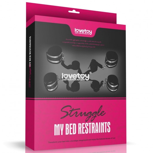 Набор для фиксации Struggle My Bed Restraints - Lovetoy - купить с доставкой в Москве