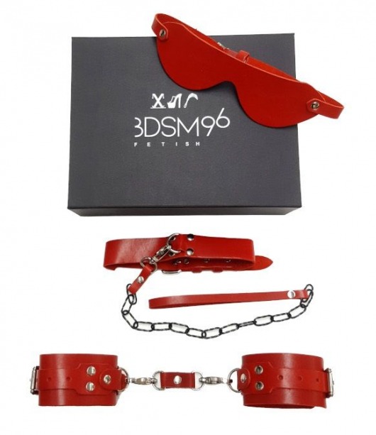 БДСМ-набор в красном цвете  Послушный муж - BDSM96 - купить с доставкой в Москве