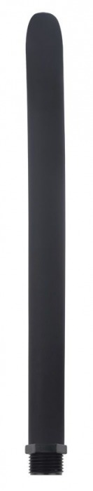Черная насадка для анального душа Silicone Douche Tube - 24,5 см. - Chisa - купить с доставкой в Москве