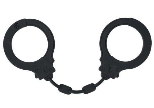Черные силиконовые наручники Suppression - Lola Games - купить с доставкой в Москве