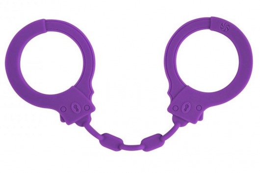Фиолетовые силиконовые наручники Suppression - Lola Games - купить с доставкой в Москве