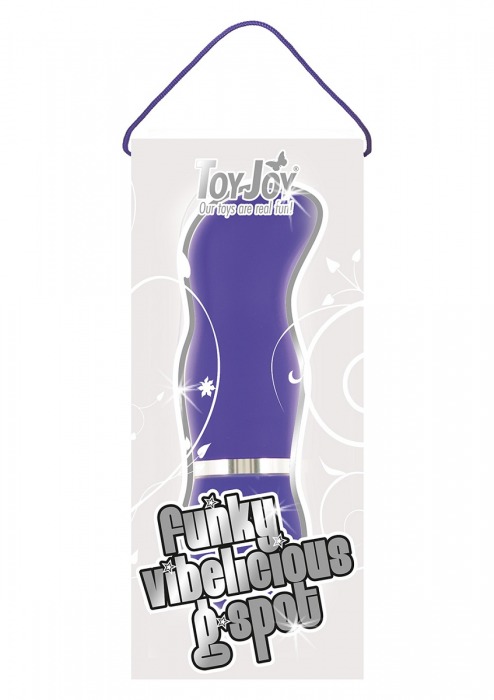 Фиолетовый стимулятор G-точки FUNKY VIBELICIOUS G SPOT - 12 см. - Toy Joy