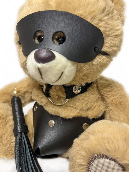 Оригинальный плюшевый мишка с плетью - БДСМ Арсенал - купить с доставкой в Москве