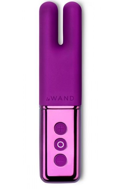 Фиолетовый двухмоторный мини-вибратор Le Wand Deux - Le Wand