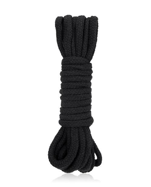 Черная хлопковая веревка для бондажа - 5 м. - Lux Fetish - купить с доставкой в Москве