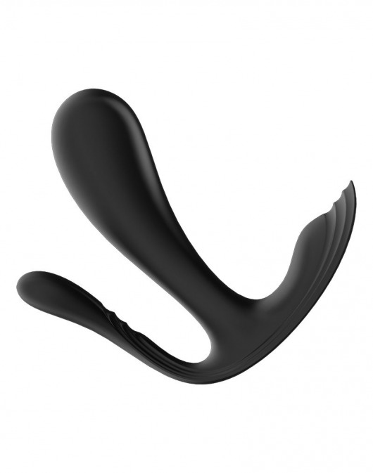 Черный анально-вагинальный вибромассажер Top Secret+ - Satisfyer