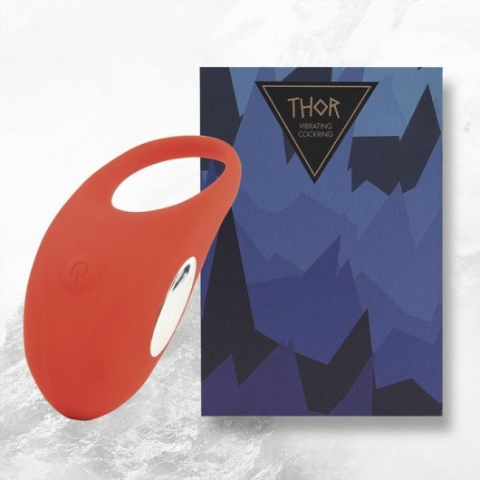 Красное кольцо с вибрацией Thor Cockring - FeelzToys - в Москве купить с доставкой