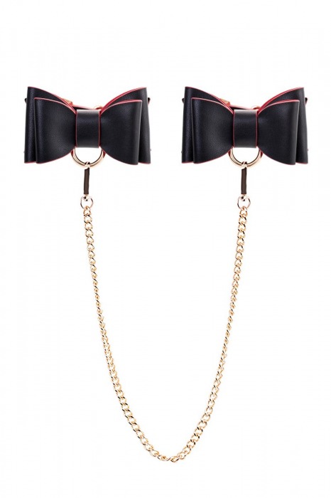 Черно-красный бондажный набор Bow-tie - ToyFa - купить с доставкой в Москве