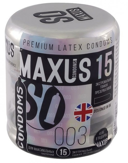 Экстремально тонкие презервативы MAXUS Extreme Thin - 15 шт. - Maxus - купить с доставкой в Москве