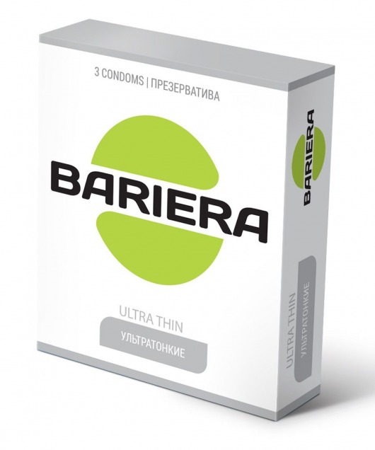 Ультратонкие презервативы Bariera Ultra Thin - 3 шт. - Bariera - купить с доставкой в Москве