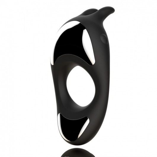 Черное эрекционное кольцо с двумя моторами Zeus Dual Vibe Cock Ring - FeelzToys - в Москве купить с доставкой