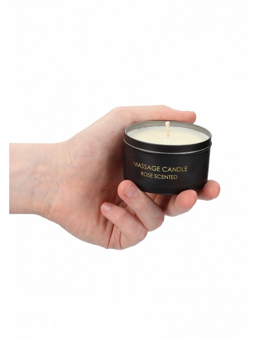 Массажная свеча с ароматом розы Massage Candle Rose Scented - 100 гр. - Shots Media BV - купить с доставкой в Москве