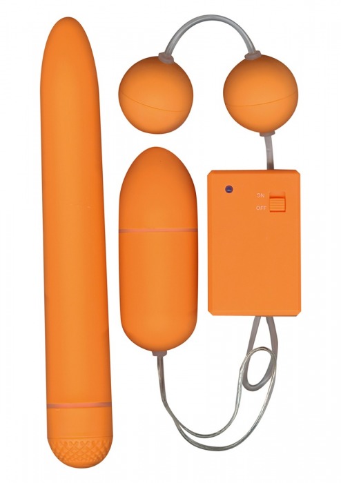 Набор оранжевых стимуляторов FUNKY FUN BOX - Toy Joy