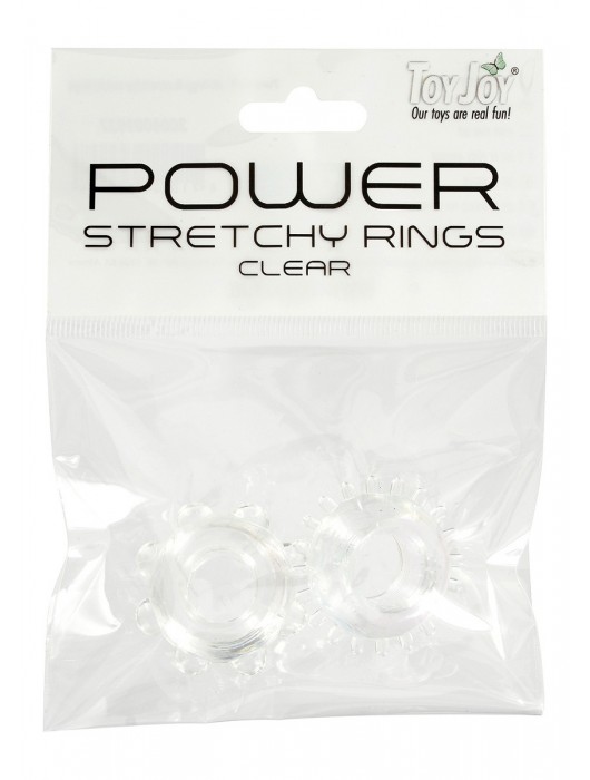 Набор прозрачных эрекционных колец POWER STRETCHY - Toy Joy - в Москве купить с доставкой