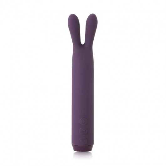 Фиолетовый вибратор с ушками Rabbit Bullet Vibrator - 8,9 см. - Je Joue