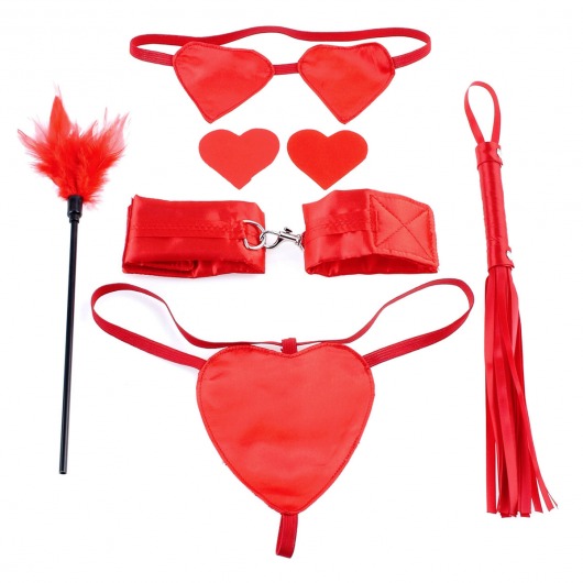 Набор для бондажа Sweetheart Bondage Kit Red - Pipedream - купить с доставкой в Москве