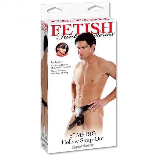Полый страпон Mr. Big Hollow 8  Strap-on - 20,3 см. - Pipedream - купить с доставкой в Москве