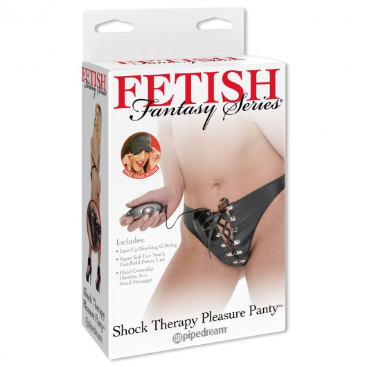 Вибротрусики с электрическими импульсами Shock Therapy Pleasure Panty - Pipedream - купить с доставкой в Москве