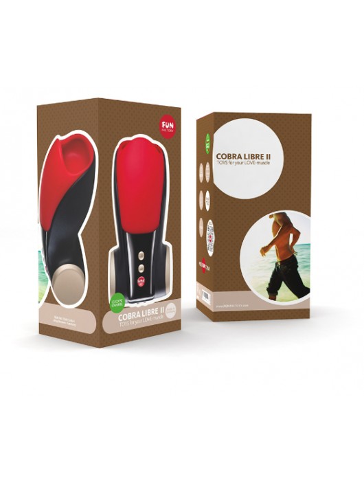 Чёрно-красный вибромастурбатор Cobra Libre 2 - Fun Factory - в Москве купить с доставкой