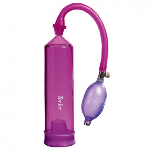 Фиолетовая вакуумная помпа Power Pump - Toy Joy - в Москве купить с доставкой