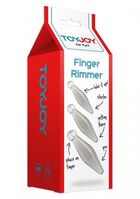 Набор из трех анальных втулок Finger Rimmer - Toy Joy