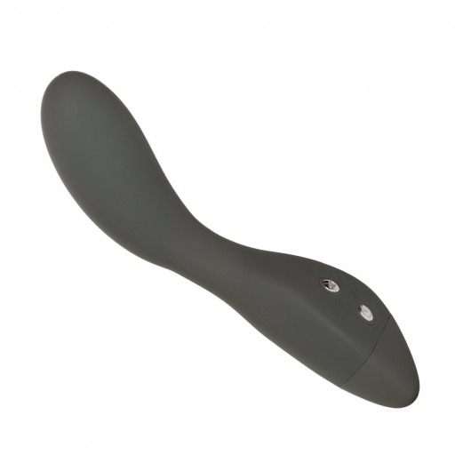 Серый вибратор EMBRACE BELOVED WAND - 20 см. - California Exotic Novelties