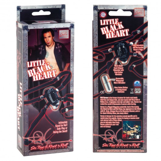 Микро-бабочка Phil Varone Little Black Heart - California Exotic Novelties