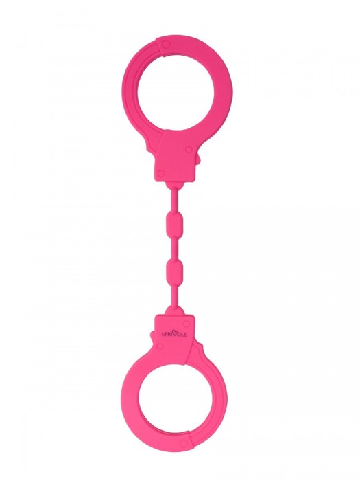 Розовые силиконовые наручники - Le Frivole - купить с доставкой в Москве