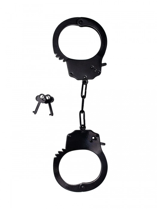 Черные стальные наручники - Le Frivole - купить с доставкой в Москве