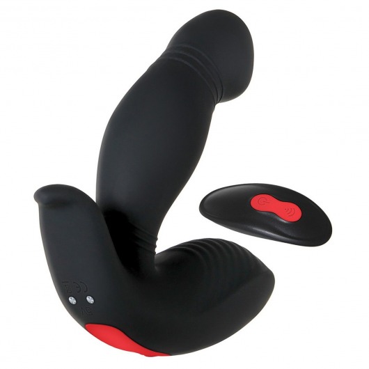 Черный вибростимулятор простаты Adam s Rechargeable - 11,7 см. - Adam & Eve - в Москве купить с доставкой