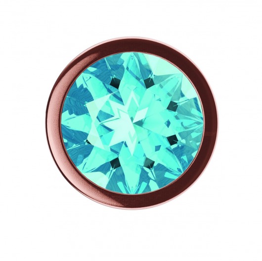 Пробка цвета розового золота с малиновым кристаллом Diamond Topaz Shine L - 8,3 см. - Lola Games - купить с доставкой в Москве