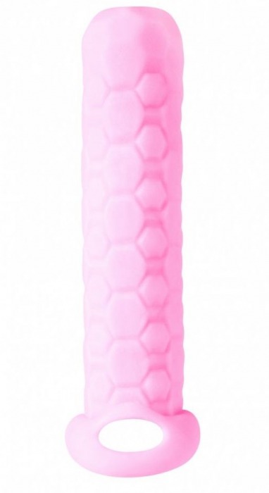 Розовый фаллоудлинитель Homme Long - 13,5 см. - Lola Games - в Москве купить с доставкой