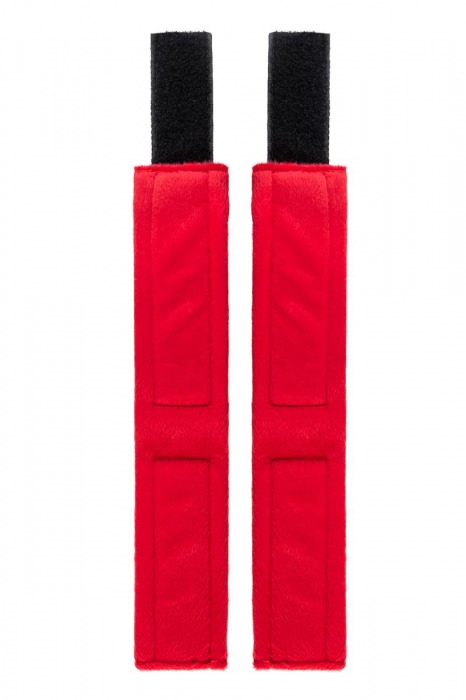 Красно-черные велюровые оковы Anonymo - ToyFa - купить с доставкой в Москве