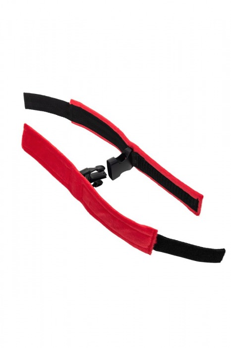 Красно-черные велюровые оковы Anonymo - ToyFa - купить с доставкой в Москве