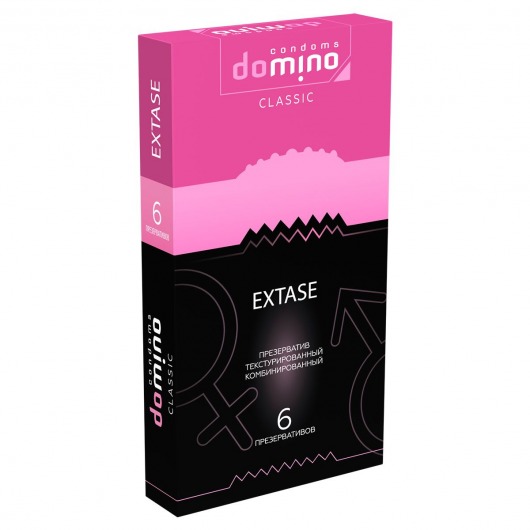Презервативы с точками и рёбрышками DOMINO Classic Extase - 6 шт. - Domino - купить с доставкой в Москве
