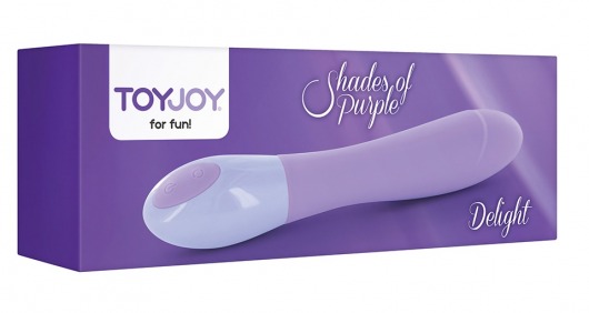 Сиреневый вибратор DELIGHT LARGE PURPLE - 19,5 см. - Toy Joy