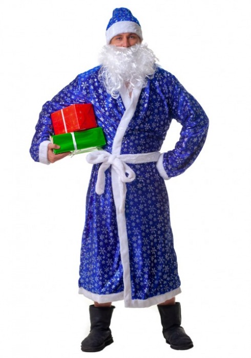 Синий новогодний костюм Деда Мороза - Le Frivole купить с доставкой