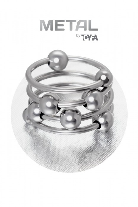 Среднее металлическое кольцо под головку пениса - ToyFa - купить с доставкой в Москве