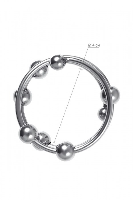 Большое металлическое кольцо под головку пениса - ToyFa - купить с доставкой в Москве