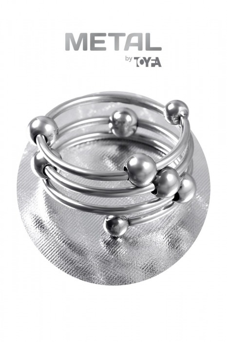 Большое металлическое кольцо под головку пениса - ToyFa - купить с доставкой в Москве