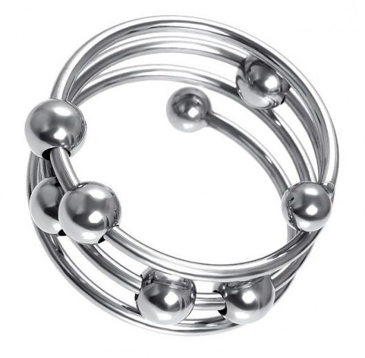 Большое металлическое кольцо под головку пениса - ToyFa - купить с доставкой в Москве