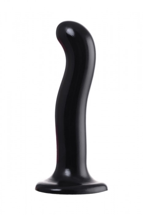 Черный стимулятор для пар P G-Spot Dildo Size L - 19 см. - Strap-on-me - в Москве купить с доставкой