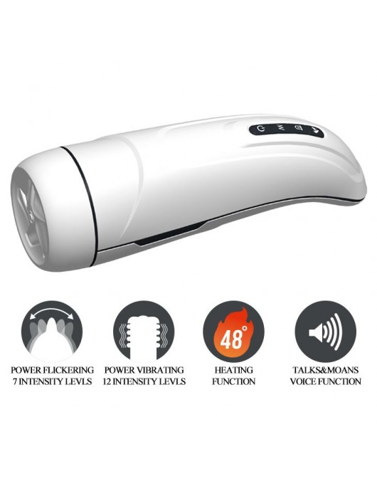 Вибромастурбатор Marissa с функцией нагрева и подвижным язычком - Baile - в Москве купить с доставкой