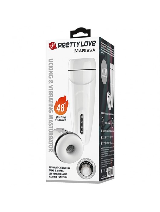 Вибромастурбатор Marissa с функцией нагрева и подвижным язычком - Baile - в Москве купить с доставкой